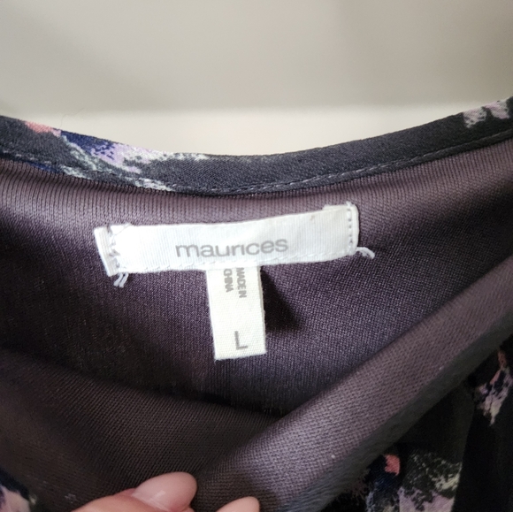 maurices- floral cold shoulder dress - Picture 6 of 7